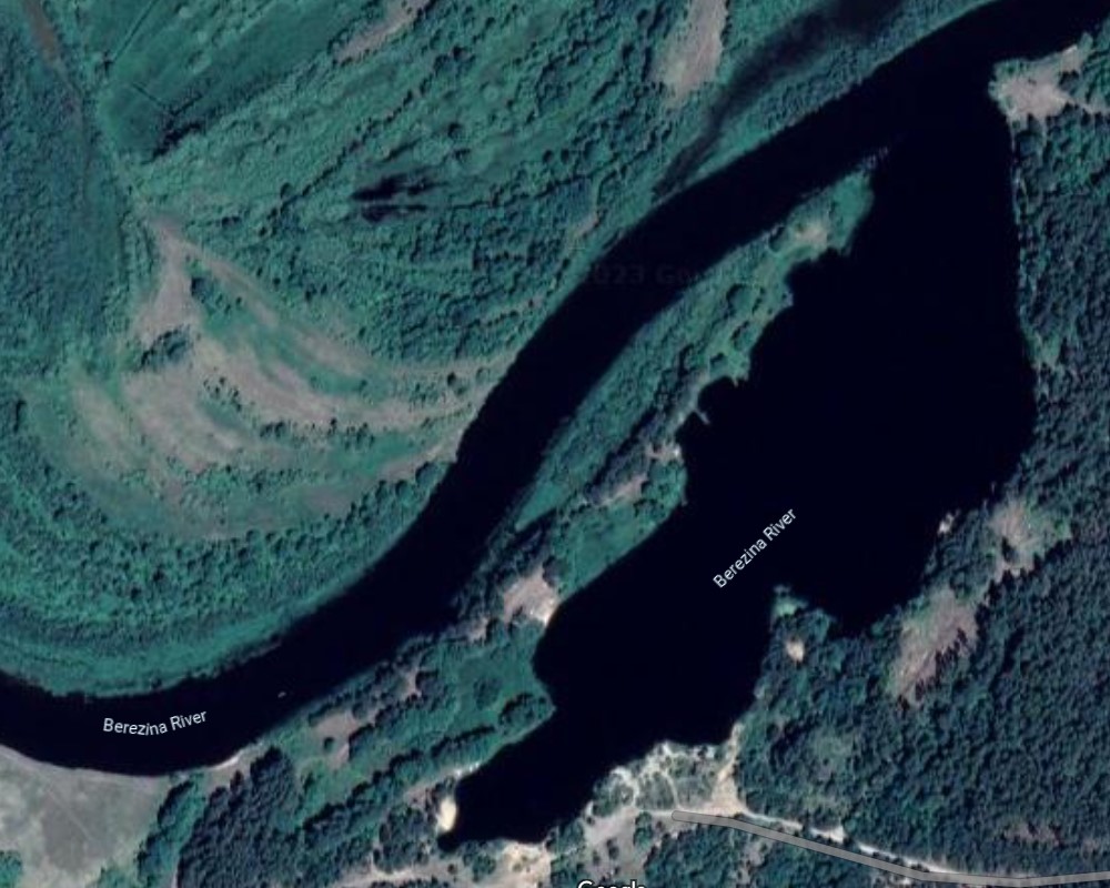 Фото со спутника реки Березина